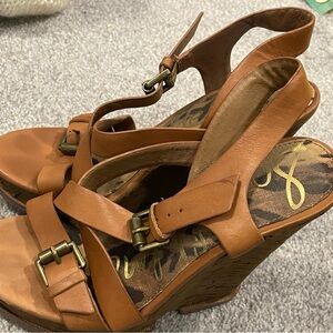 Gently used Sam Edelman wedge sandals in size 6
